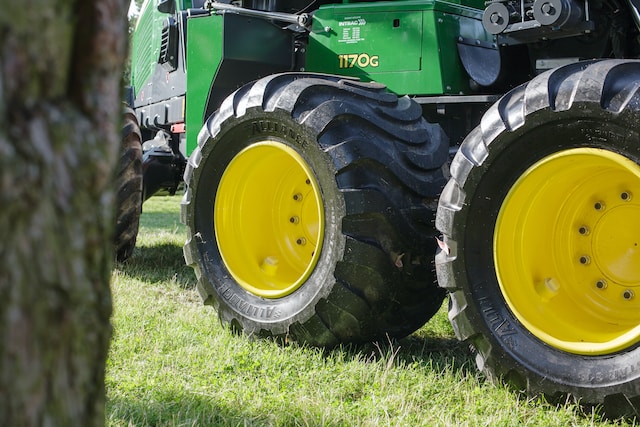 Skördaraggregat traktor 