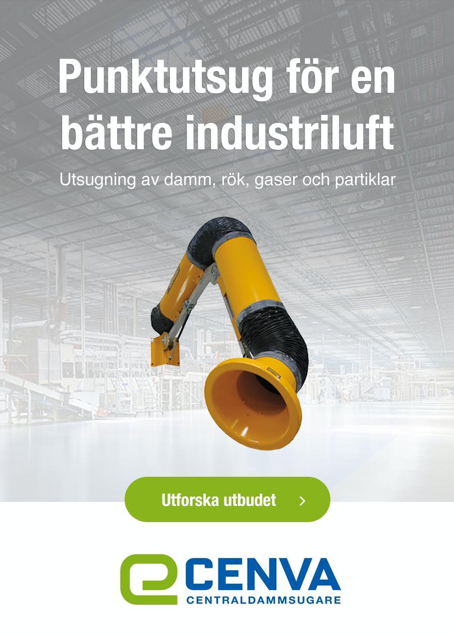 Cenva banner - Punkt-, svets och avgasutsug