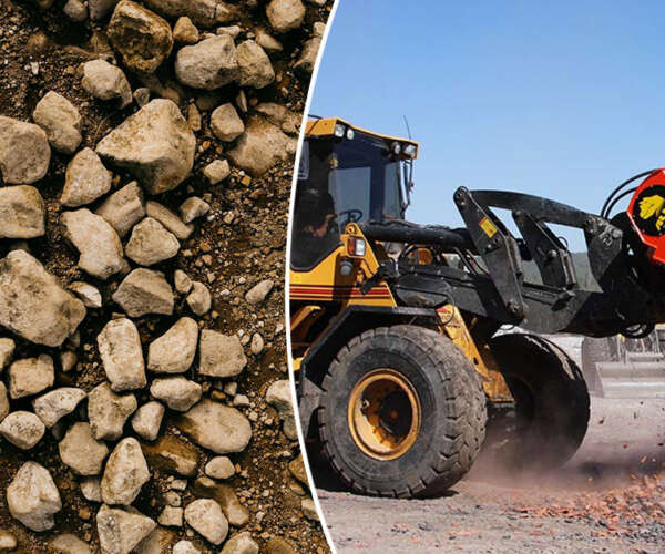 Sorteringsskopa hjullastare