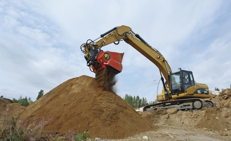 det finns i princip bara fördelar med sorteringsskopor även kallade siktskopor man kan sortera materialet på plats vilket gör att det skyndsamt går att återanvända utan väntetid